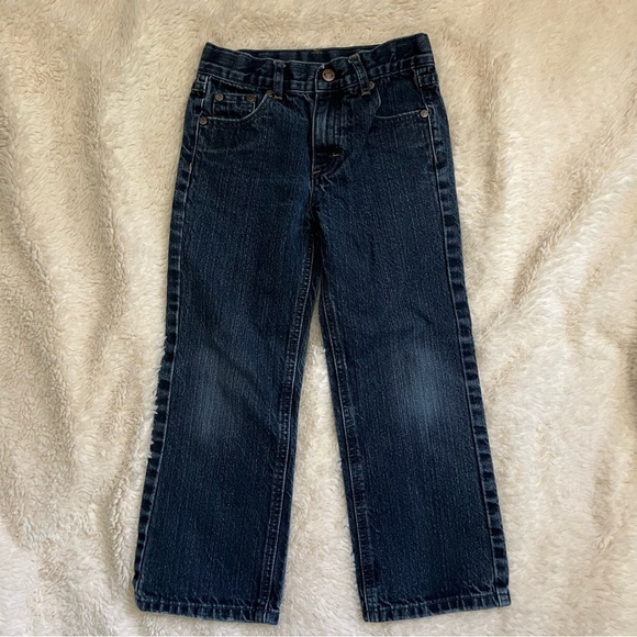 Appaman Other - Appaman Straight Leg Dark Wash Jeans Logo Pockets Adjustable Waist Size 7
